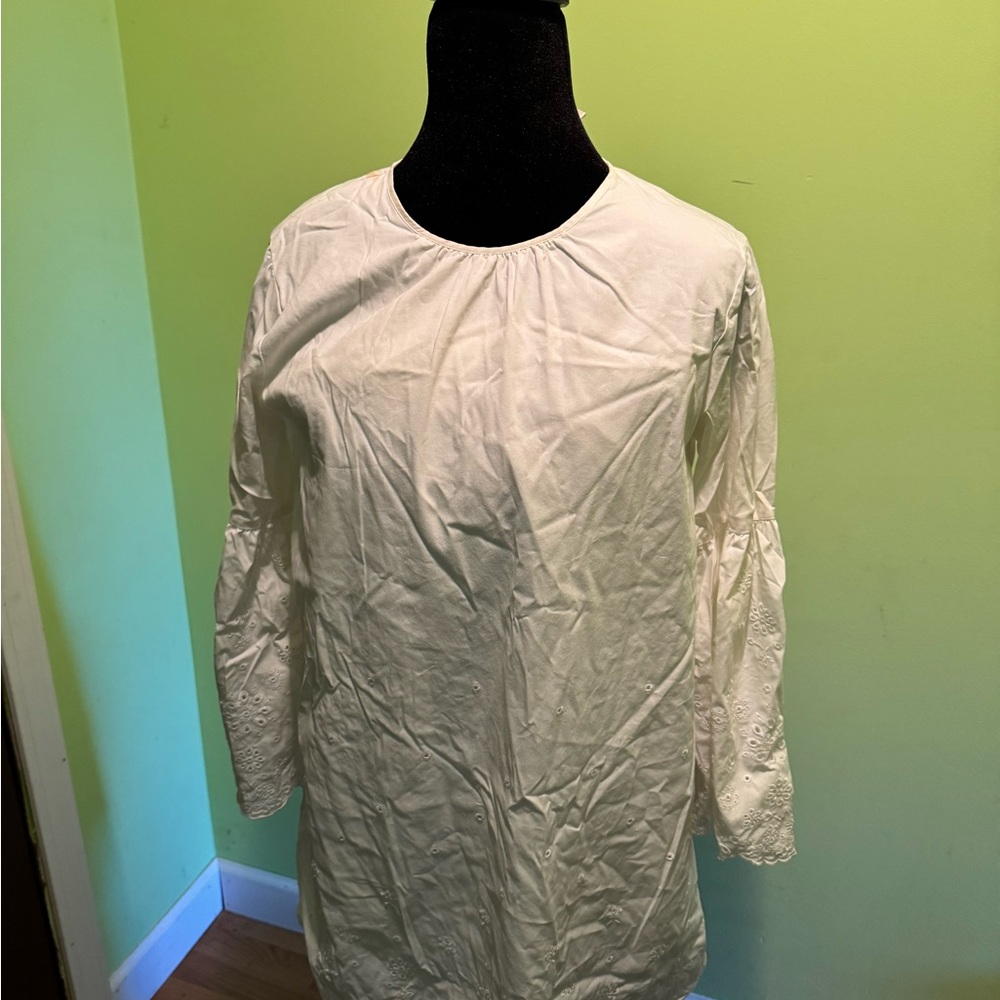 Michael Kors White Dress with Lace Sleeves